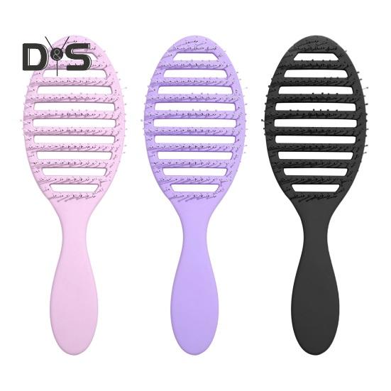 Vented Hair Brush Portable Anti-static Thin Thick Curly Long Wet Dry Hair Blow Drying Paddle Brush Women Girls Scalp Massage Hair Styling Detangling