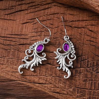Retro Exquisite Carved Leaf Pendant Earrings, Bohemian Niche and Simple Earrings