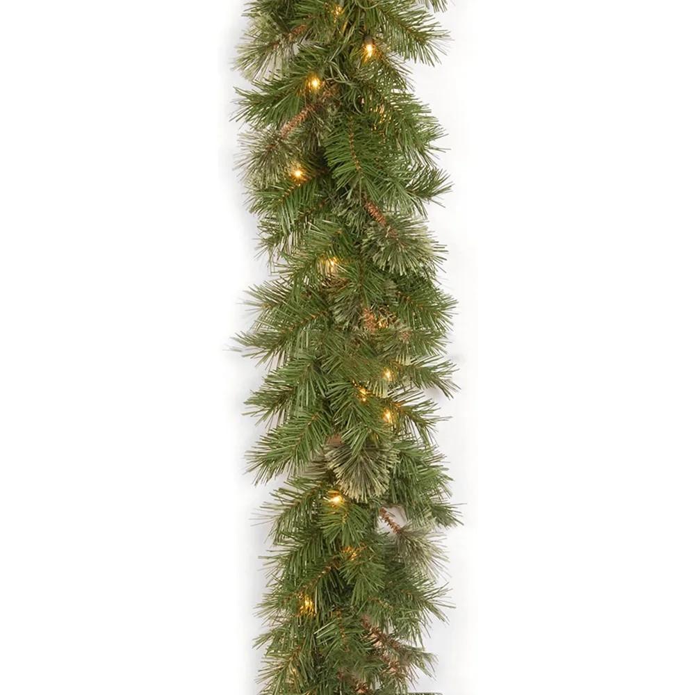1.8M Christmas Rattan Garland Christmas Artificial Xmas Tree Rattan Banner Hanging Decoration DIY Wreath Rattan Decoration