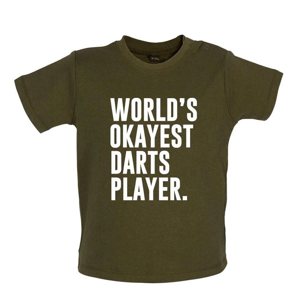 World Cup Okayest Darts Player - Kids Baby Kids Boys Girls Unisex T-Shirt / Bodysuit - Funny Gerwen Luke 110