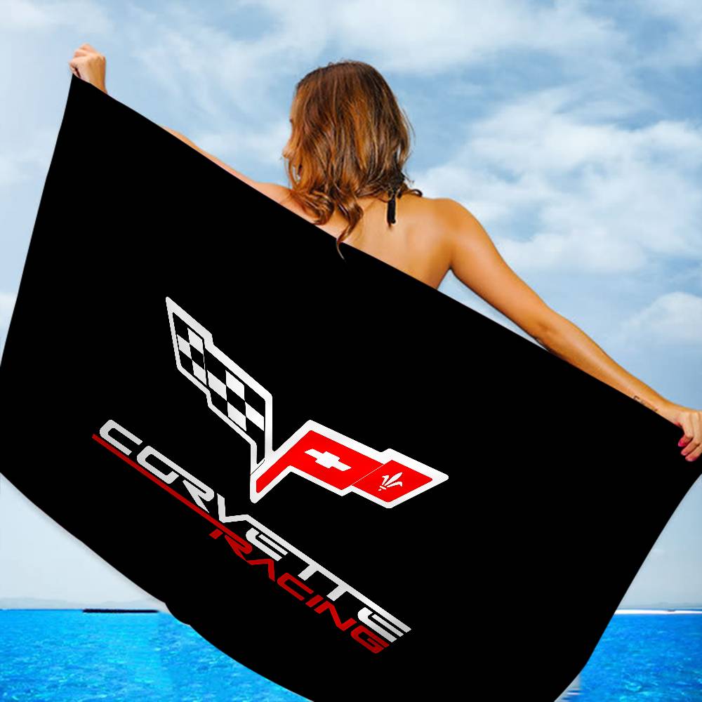 C-Corvettes Anime Beach Swimming Towel Soft Absorbent Washcloth Children's Gifts For Kids Travel Camping Gym