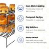 Non Stick Wire Grid Baking Tray Cake Cooling Rack Stainless Steel Oven Kitchen Pizza Bread Cookie Holder Barbecue Shelf