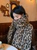 Women Winter Knitted Scarf Headscarf Ladies Men Casual Leopard Print Warm Scarve Mujer Male Foulard Wrap Shawl New Unisex Retro