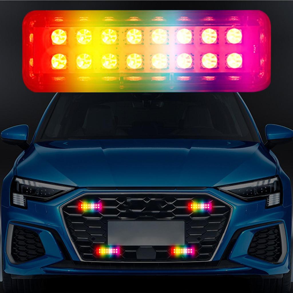 Flashing Lights For Car 7-Color LED Lighting LED Solar Strobe Light For Family Friends Enthusiast Trucks Car Automotive Vehicle