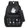 Schoolbag1011 Summer School Bag Backpack Shoulder Pencil Bag Three-piece Set Canvas Bag Large Capacity Travel and Leisure