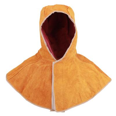 Breathable Cowhide Welding Shawl Hat Anti Spatter Heat Insulation Electric Soldering Working Security Protection