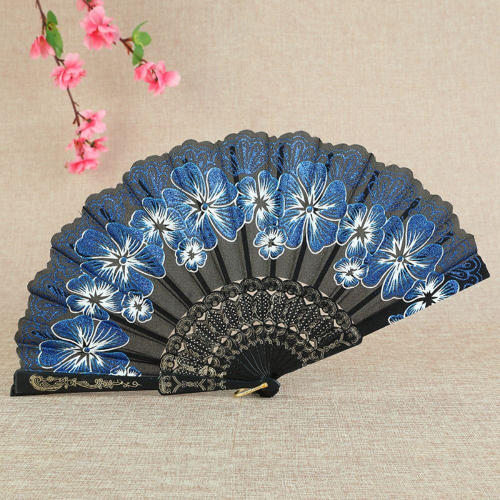 Bamboo Hand Held Fan Chinese Style Dance Fan Gifts Antique Folding Fan