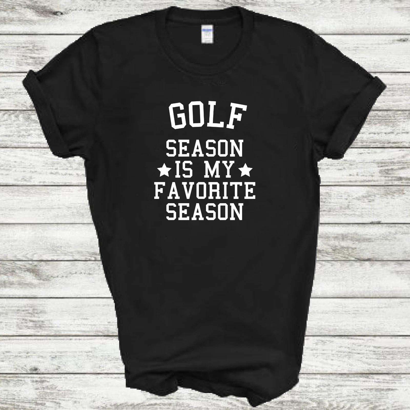 Golf Season Is My Favorite Season Funny Mens Cotton T-Shirt S