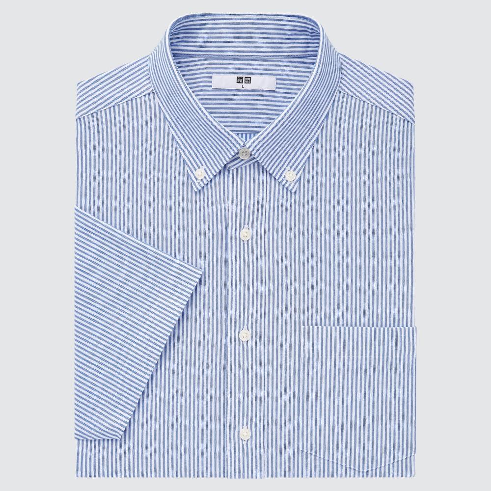 

UNIQLO JAPAN Рубашка в полоску с короткими рукавами из джерси без железа Dry