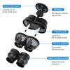 Dual Outlet Aquarium Wave Maker Suction Cup Mount Submersible Powerhead Pump  Freshwater Aquariums
