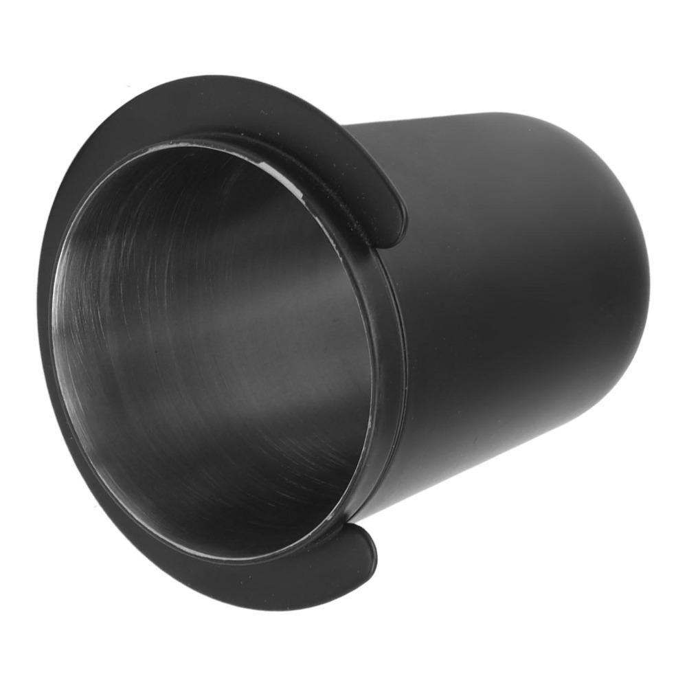 Black Dosing Cup Tool Stainless Steel Coffee Powder Cup Portable Coffee Dosing Cup  Home Barista