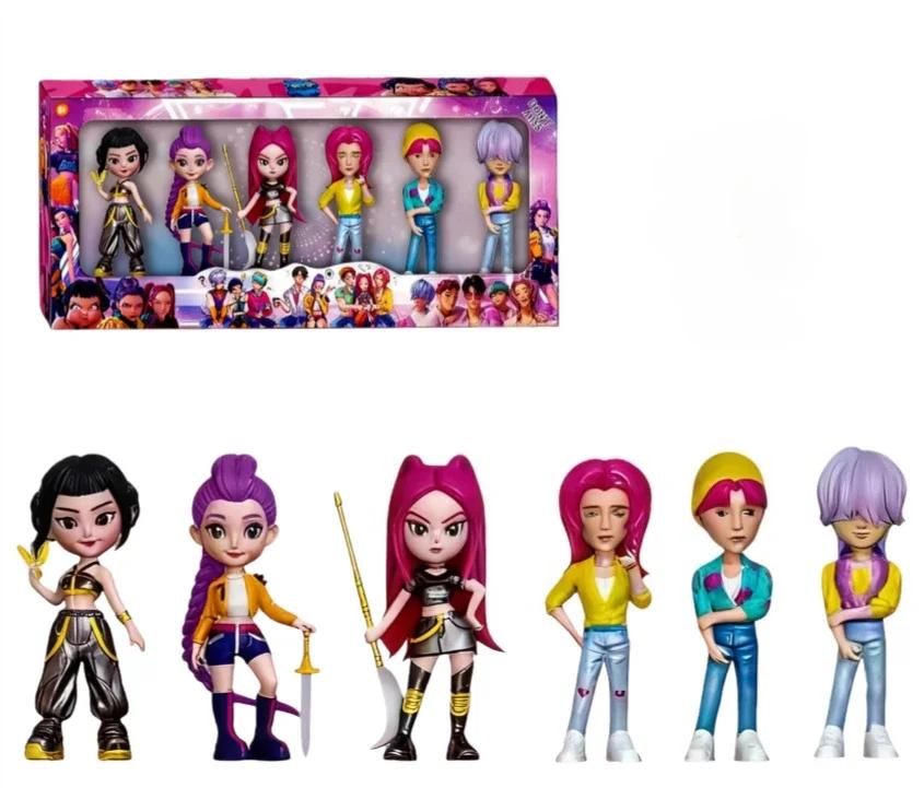 Popular 6-piece Anime Hunter Squad Action Figures Derpys, Tiger, Rumi, Mira Zoey Sussy Dolls, Fan Gift  Toy Gift mystery box