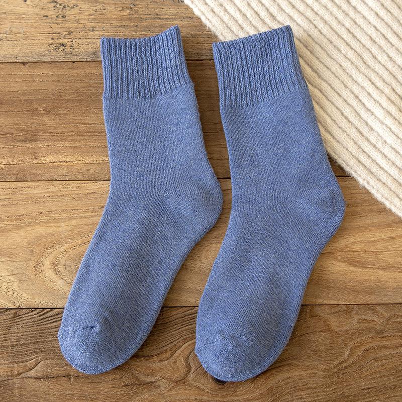Women's Extra Thick Cold-Resistant Terry Socks - Warm Mid-Tube Plush Floor & Sleeping Socks