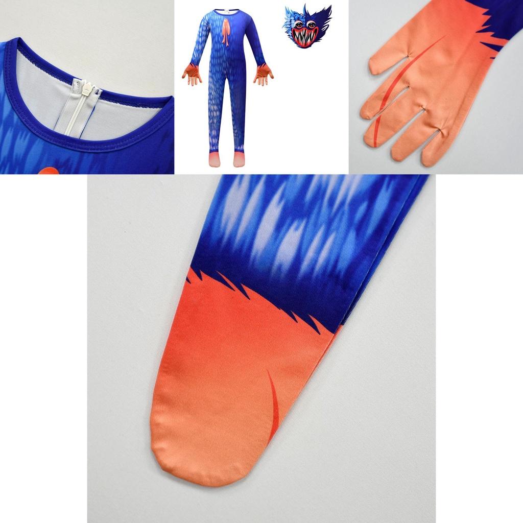Kids Huggy Wuggy Poppy Playtime Cosplay Costume For Parties And Events