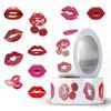 500Pcs/Roll Blazing Red Lips Kids Rewards Stickers - DIY Scrapbooks Album Decor Sealing Label Decals