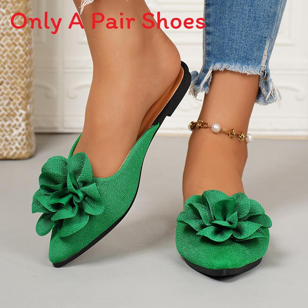 Chaussure d'été légère et décontractée à enfiler pour femme, motif floral