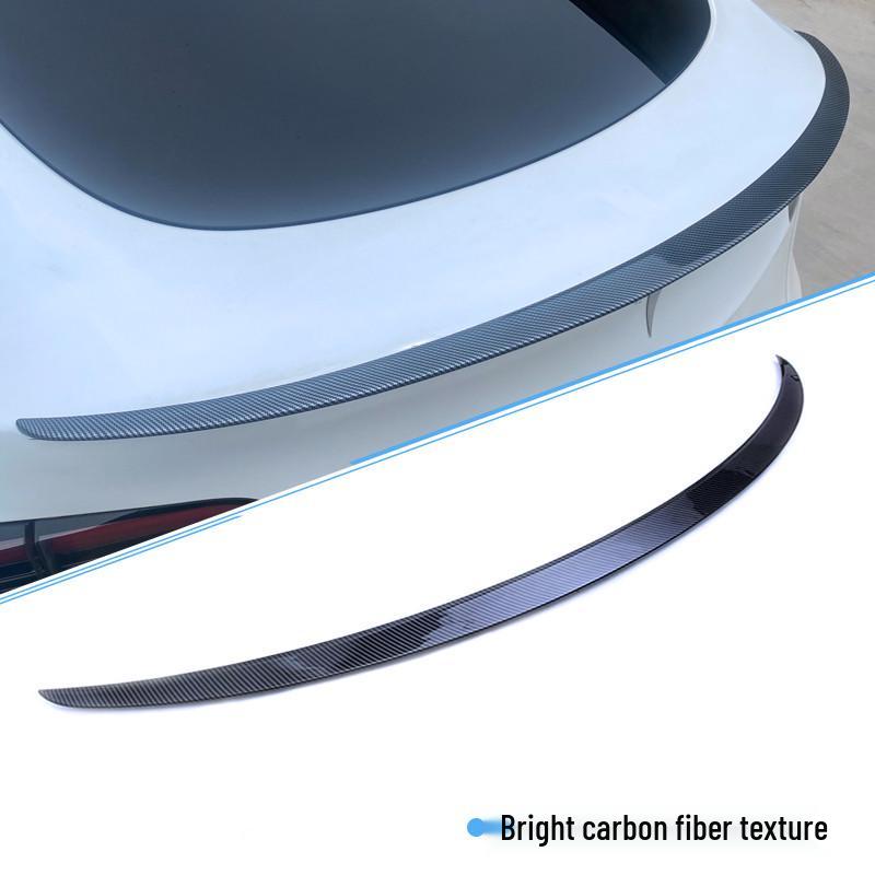 High Performance Rear Spoiler for Tesla Model 3/Y - Carbon Fiber Texture, Original Style, P Version by Ya Qi Accessories