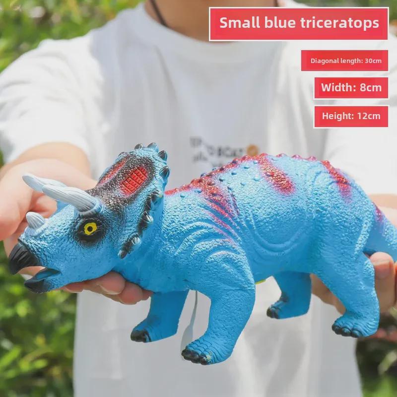 

Большие мягкие гелевые игрушки-динозавры со звуком: Модели тираннозавра и трицератопса для мальчиков Single Dinosaur Sound