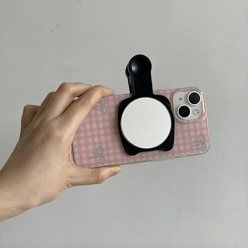 2Pcs Shatters Proof Smartphone Rear Camera Selfie Mirror Clip Photography Tool Reflective Wide Angled Convex Mirror