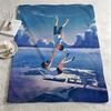 Anime W-Weathering with You-u Throw Warm Soft Flannel Blanket, Multi-use for Sofa Bed Camping Travel Nap