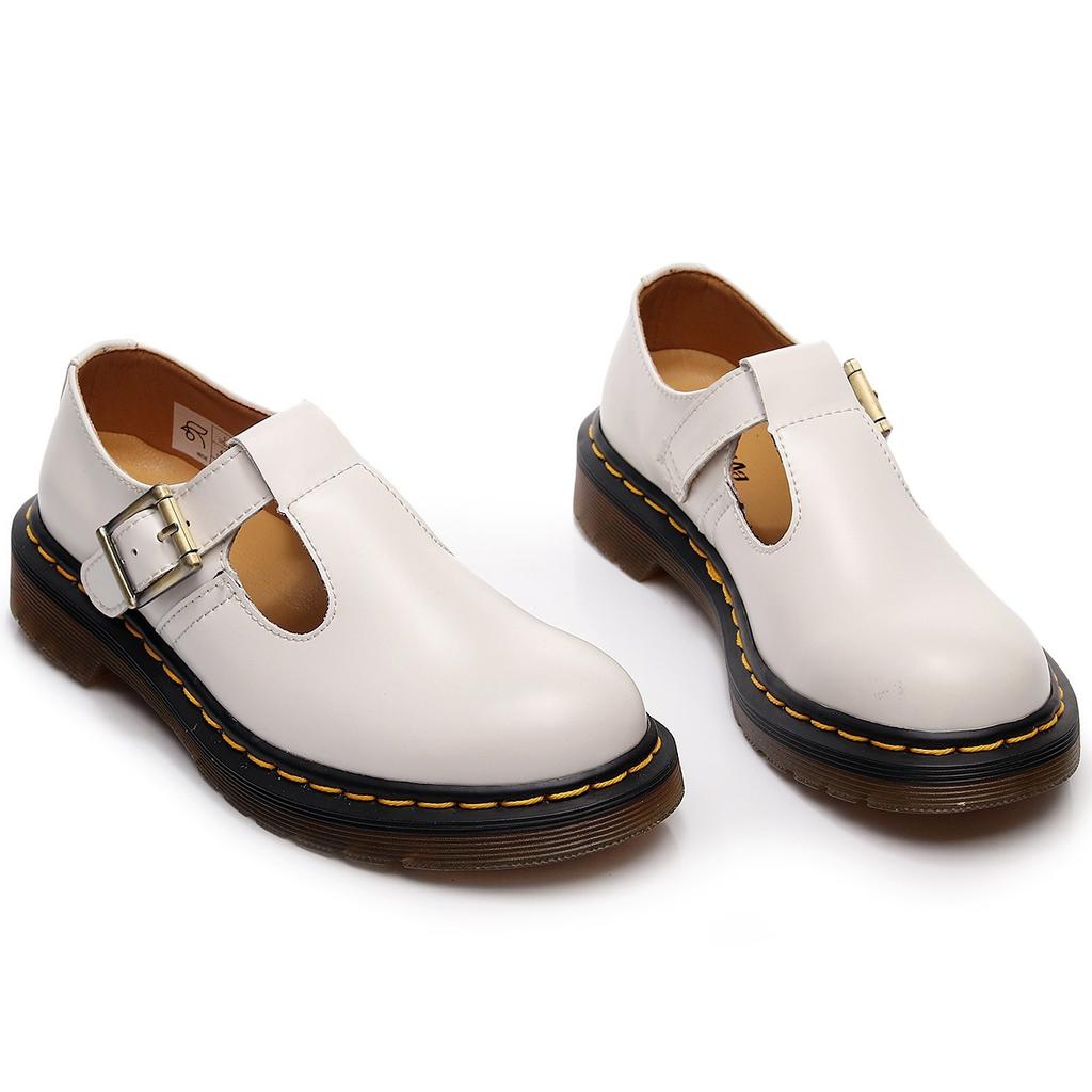 Neue T-Riemen Mary Jane Schuhe echtes Leder, niedrig geschnittene kleine Lederschuhe Damen britische Mode Student Freizeitschuhe