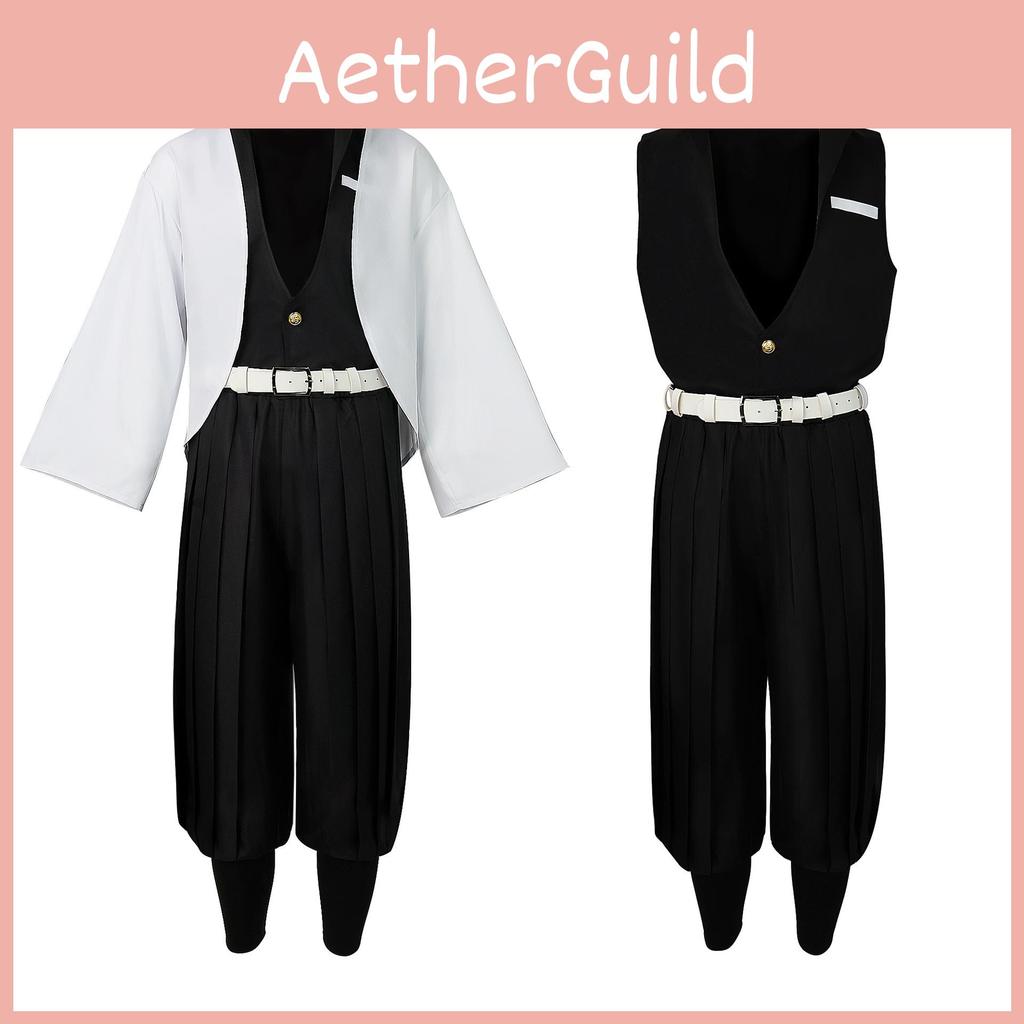 Halloween Demon Slayer Shinazugawa Sanemi Role Playing Costume Set For Anime Fans