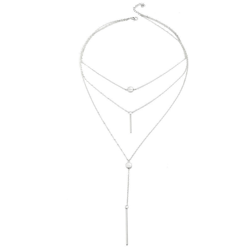 Multi-layer Necklace Pendant Chain MIT