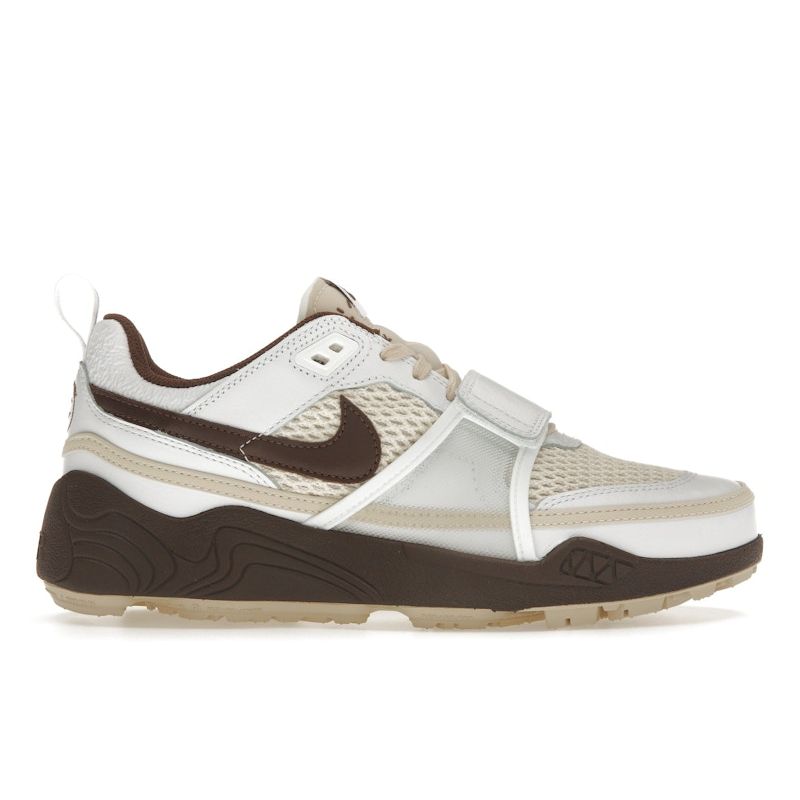 Nike Travis Scott X Zoom Field Jaxx Light Chocolate Unisex Sneakers White HQ3073-100