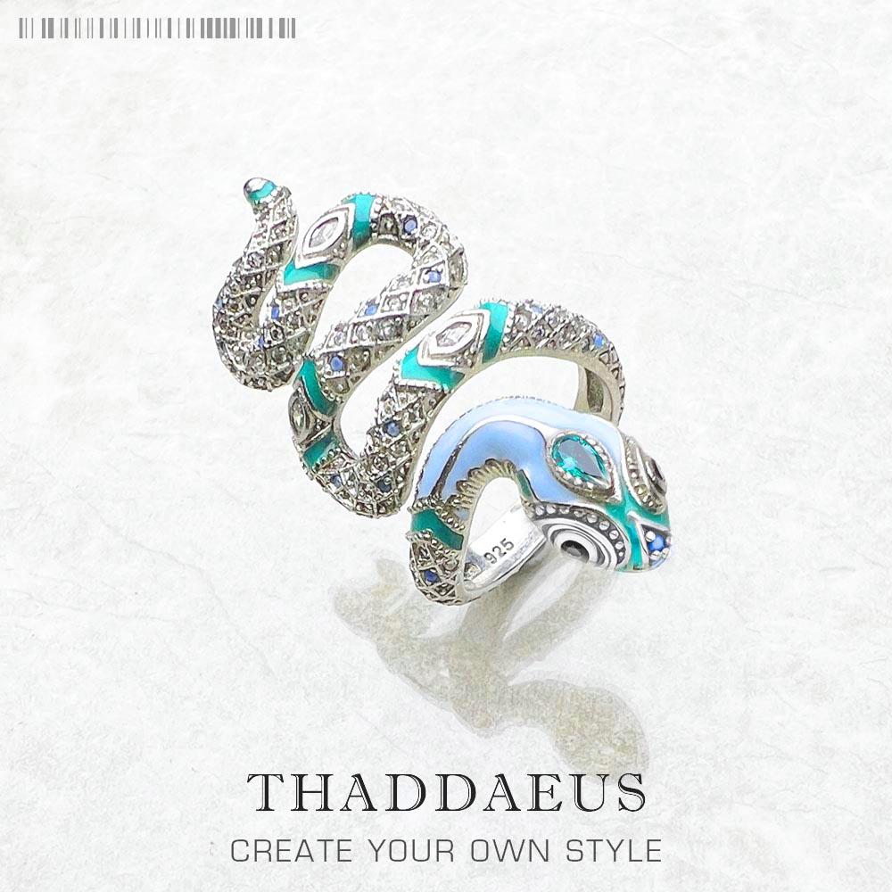 

Blue Snake Ring New Bohemia Fashion Jewelry For Women resizable