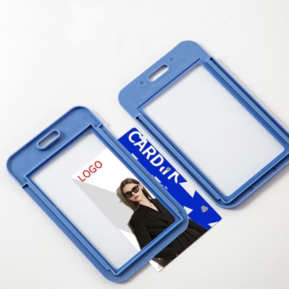 Business Card Simple Card Case Vertical Card Cover Lanyard Card Holder Horizontal Card Protector