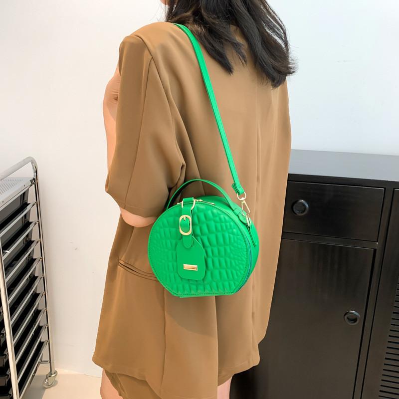 Summer 2023 New Arrival Women's Round Bags Multiple Colors With Inner Pocket