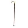 Solid Wood 2 Part Folding Walking Stick with Carved Brass Handle for Men & Women 36 Inches Long