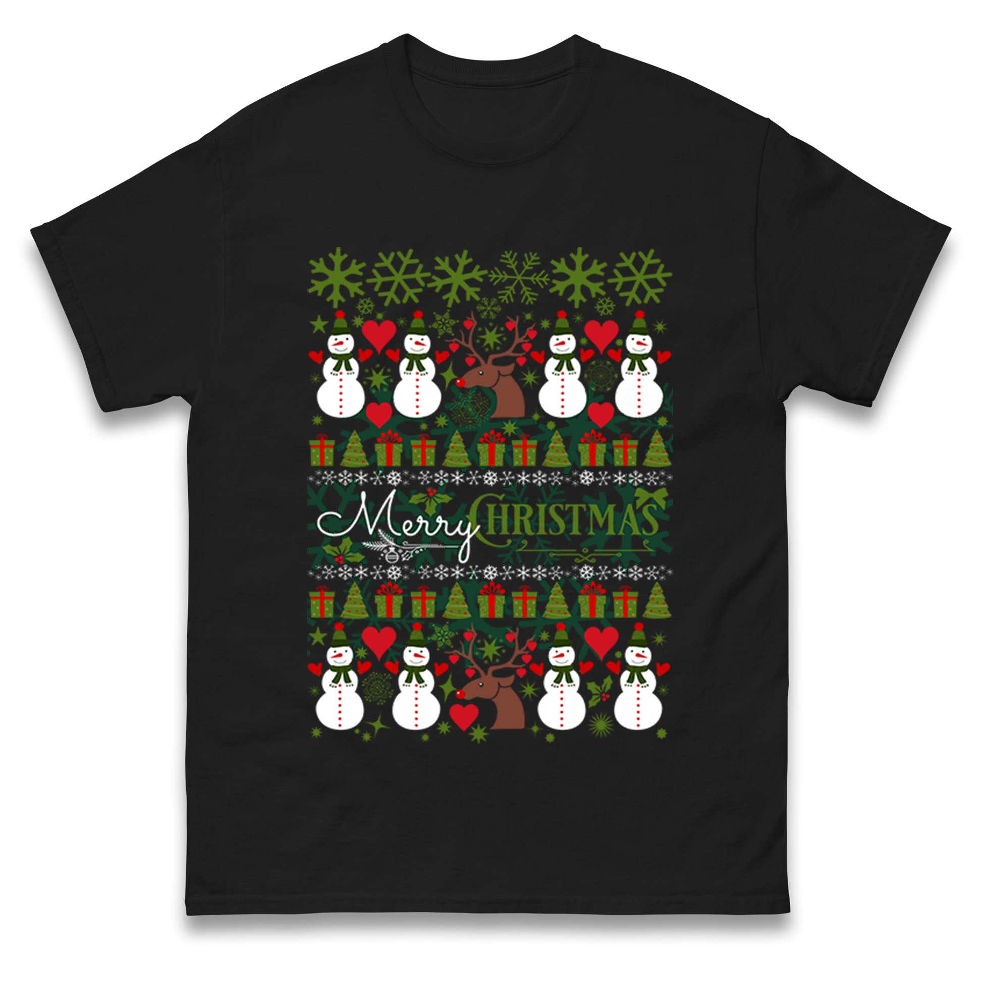 Merry Christmas T Shirt Tshirt Mens Womens Unisex Tops Tees XL