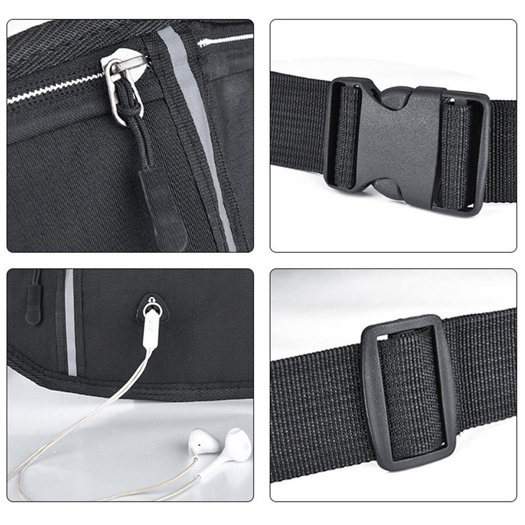 Multifunktionale Outdoor-Hüfttasche, wasserdichte Damen-Umhängetasche aus Oxford-Gewebe, eng anliegende unsichtbare Lauf-Handytasche-LJX