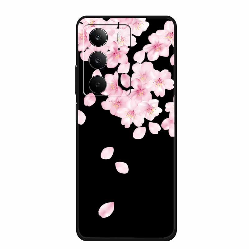 For Realme Narzo 80 Lite 5G Case Narzo80 Lite Coque Cartoon Cat TPU Black Silicone Soft Phone Case For Realme Narzo 80Lite Funda