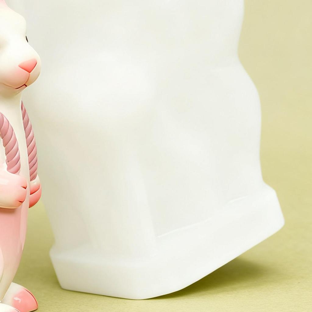 Silicone Bunny Mold 3D Silicone Easter Casting Supplies Home Decor Concrete Molds for Cement Plaster Party Planners Art Teachers