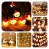Led Battery Snowman Santa Claus Elk Fairy String Lights Outdoor Xmas Decor Tree