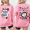 Coraline Themed Cartoon Character Print Hoodie