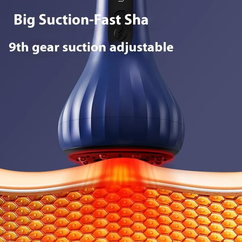 Smart Cupping Massage Machine 9Levels Vacuum Suction Cup USB Rechargeable for Hot Compress Arm and Leg Massage Handheld Scraping