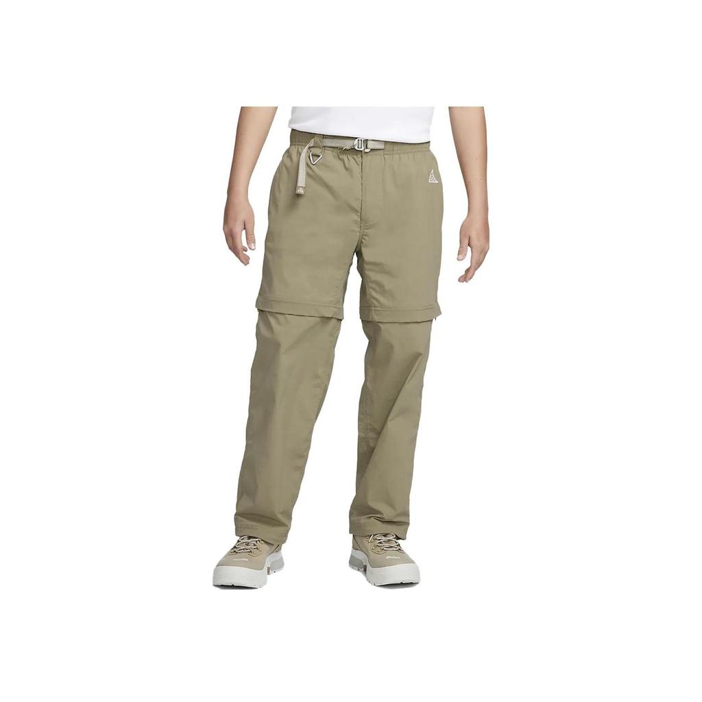 Nike ACG Logo Detachable Leg Straight Casual Pants Men Bottoms Olive-Green DX6646-276