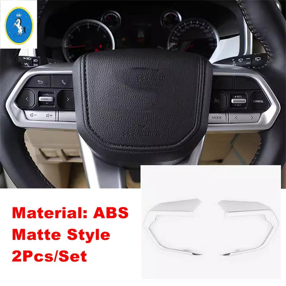 ABS Auto Steering Wheel Bottom Decor Frame Cover Trim For Toyota Land Cruiser 300 LC300 - 2025 Interior Refit Accessories