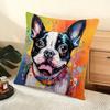 Catoon Starry Sky Dog Cushion Cover Soft Short Plush Pillow Cover Smooth Cozy Texture Aesthetic Cushion Case Home Decor
