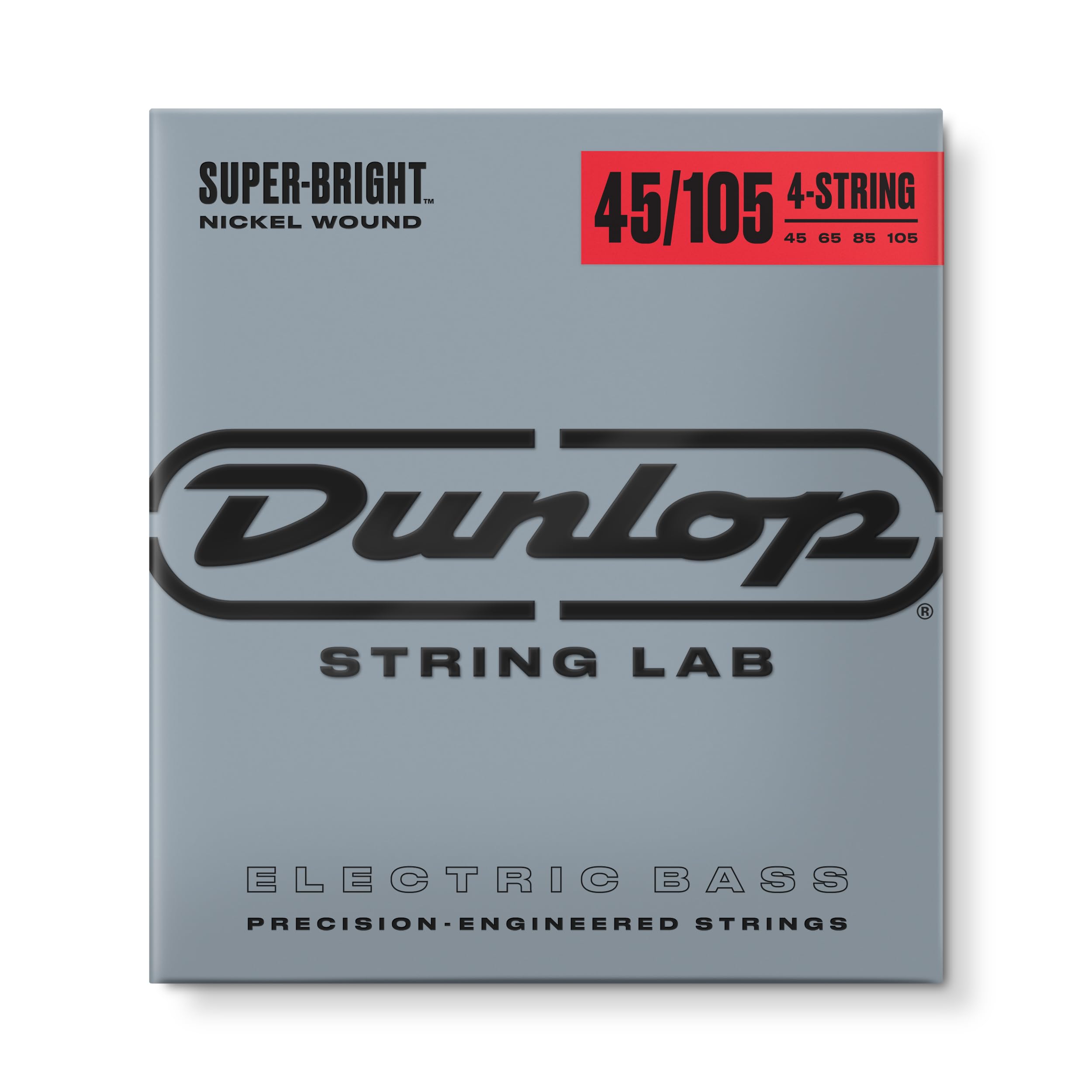 

JIM DUNLOP DBSBN45105 Super Bright Nickel Bass Strings, Medium, 45-105, for 4-String Bass