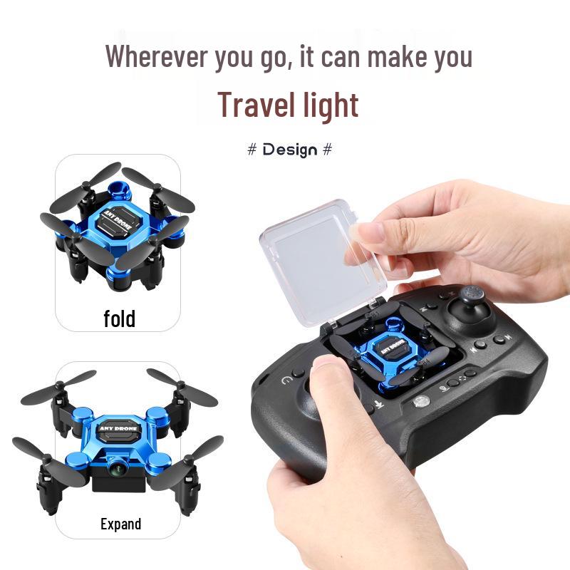 802 Mini Folding Drone: HD Aerial Photography, Drop-Resistant Remote Control Airplane for Student and Children's Toys