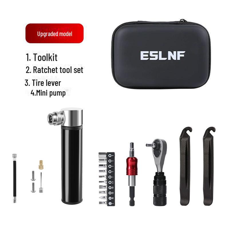 Sada multifunkčních ráčnových klíčů a opravných nástrojů ESLNF na kola