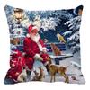 Decorative Christmas Cushion Cover with Delicate Texture - Fadeless and Protective Slip-on Design for Couch Decor