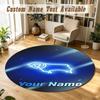Round Rug Custom NameDerby County Pattern Non Slip Carpet Home Floor Decor
