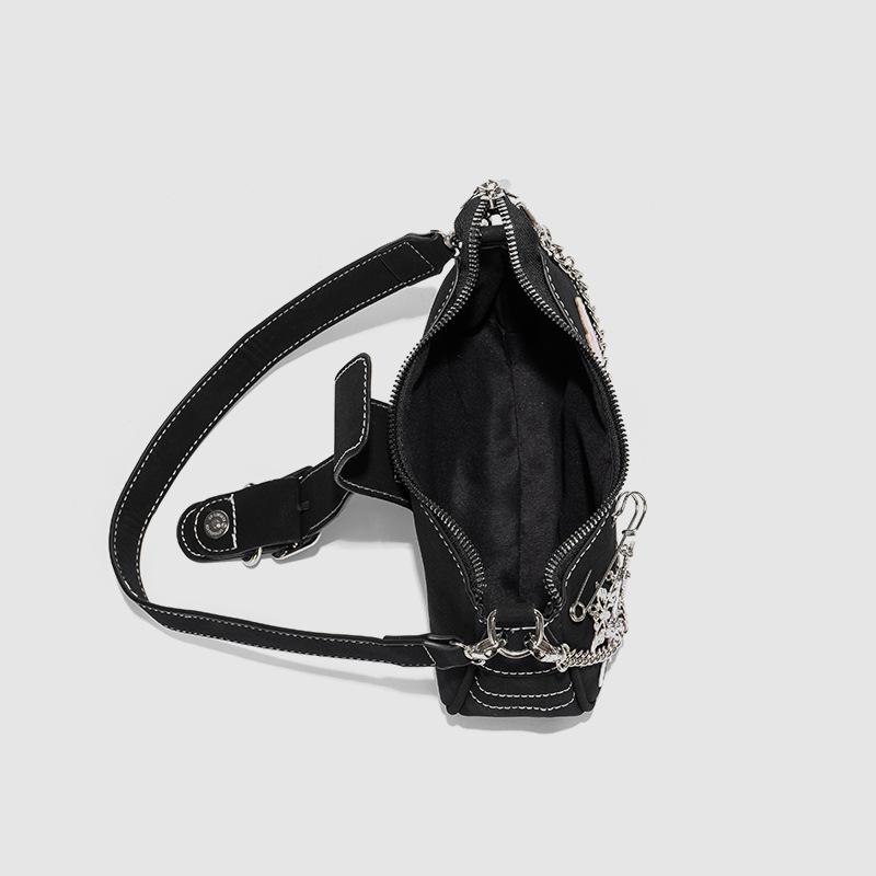 Instagram Niche Móda Láska Motýlí Brož Taška do podpaží Dívka Motocykl Baguette Taška Dívka