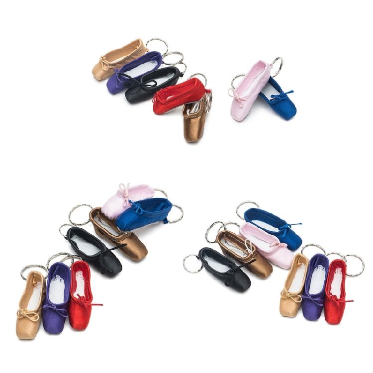 Handgefertigter Ballettschuh Schlüsselanhänger Mehrfarbige Spitzenschuh Schlüsselanhänger Auto Tasche Dekoration