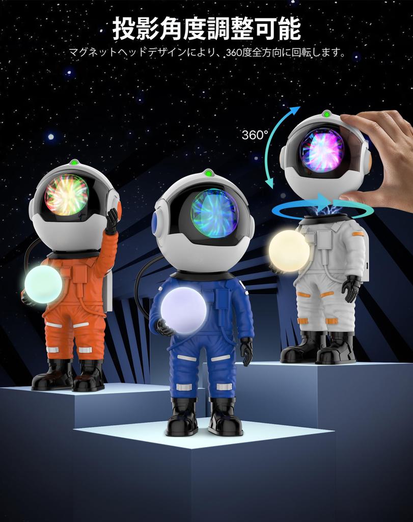 HBUDS Planetarium for Home Authentic and Astronaut Bedside Room Night Light with Timer and Remote Starry Sky 15 Lighting Adjustable Indoor Projector